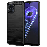 Carbon Case til Realme 10 5G / Realme 9i 5G Fleksibel Silicone Carbon Cover sort