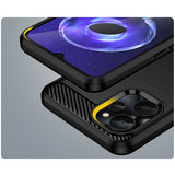 Carbon Case til Realme 10 5G / Realme 9i 5G Fleksibel Silicone Carbon Cover sort