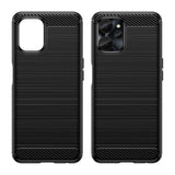Carbon Case til Realme 10 5G / Realme 9i 5G Fleksibel Silicone Carbon Cover sort