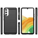 Carbon Case til Realme 10 Pro fleksibelt silikone carbon cover sort