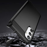 Carbon Case til Realme 10 Pro med fleksibelt silikon carbon cover sort