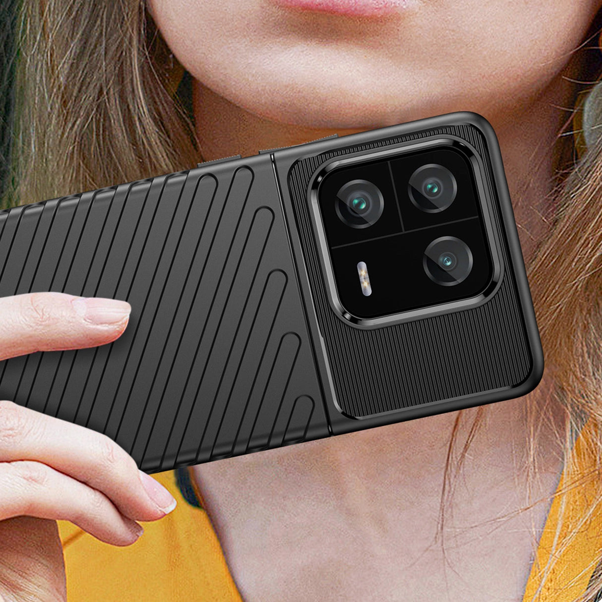 Thunder Case til Xiaomi 13 Pro silikone rustning case sort