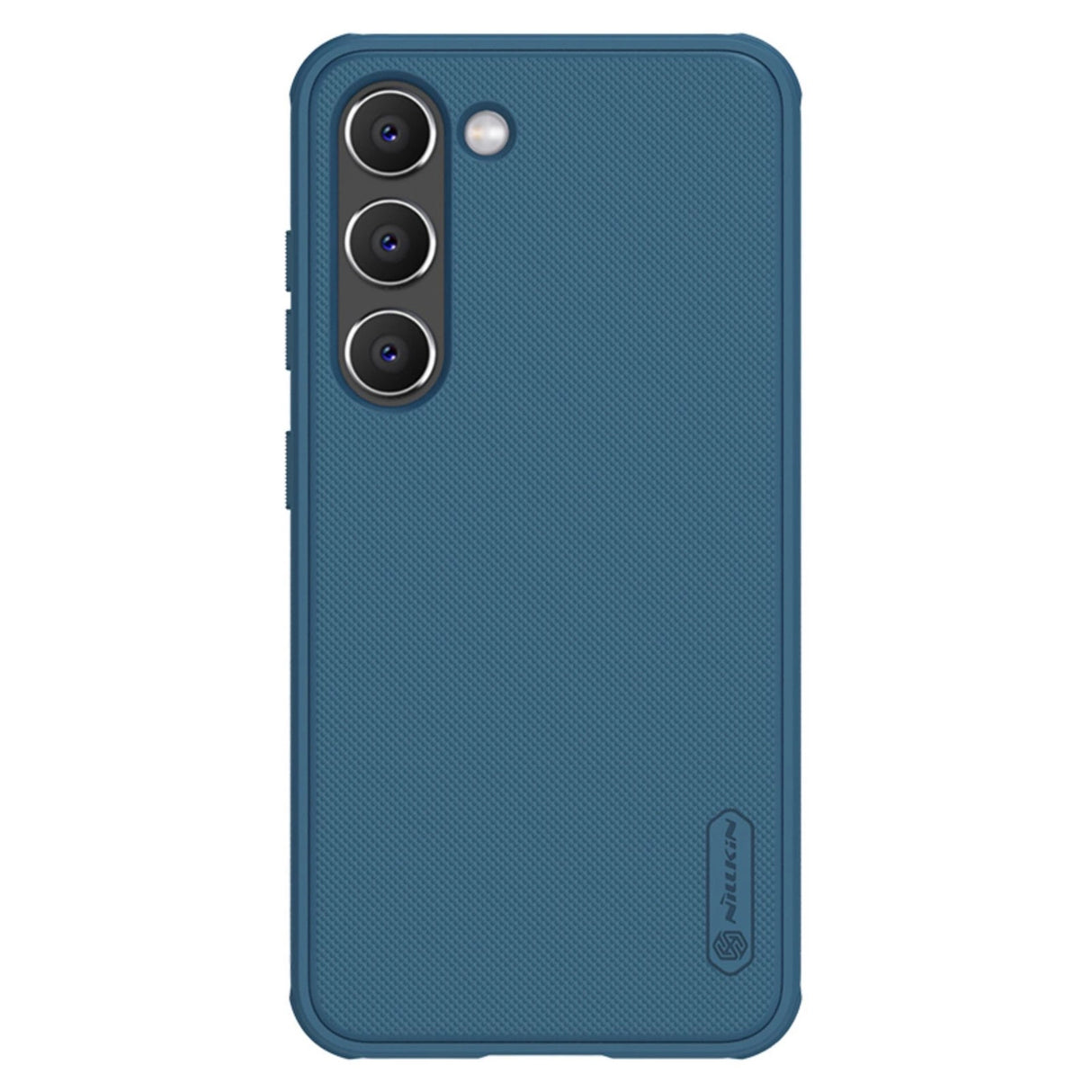 Nillkin Super Frosted Shield Pro-kasse til Samsung Galaxy S23+ pansret cover + telefonstativ blå