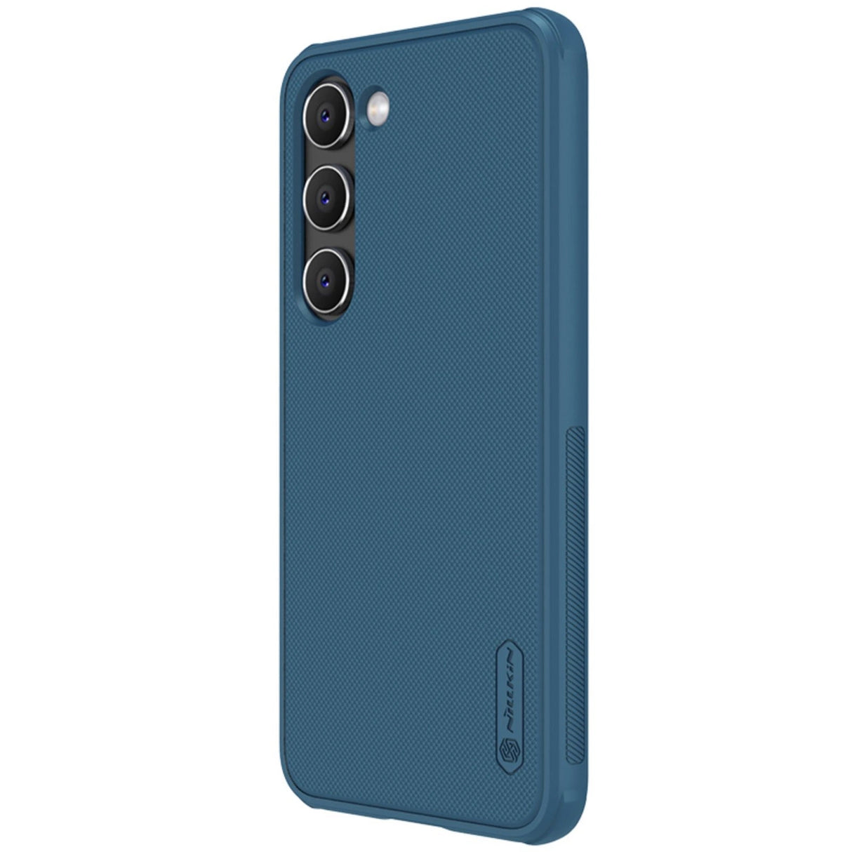 Nillkin Super Frosted Shield Pro-kasse til Samsung Galaxy S23+ pansret cover + telefonstativ blå