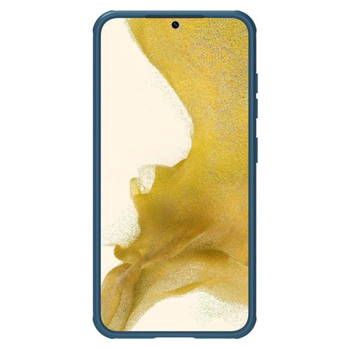 Nillkin Super Frosted Shield Pro-kasse til Samsung Galaxy S23+ pansret cover + telefonstativ blå