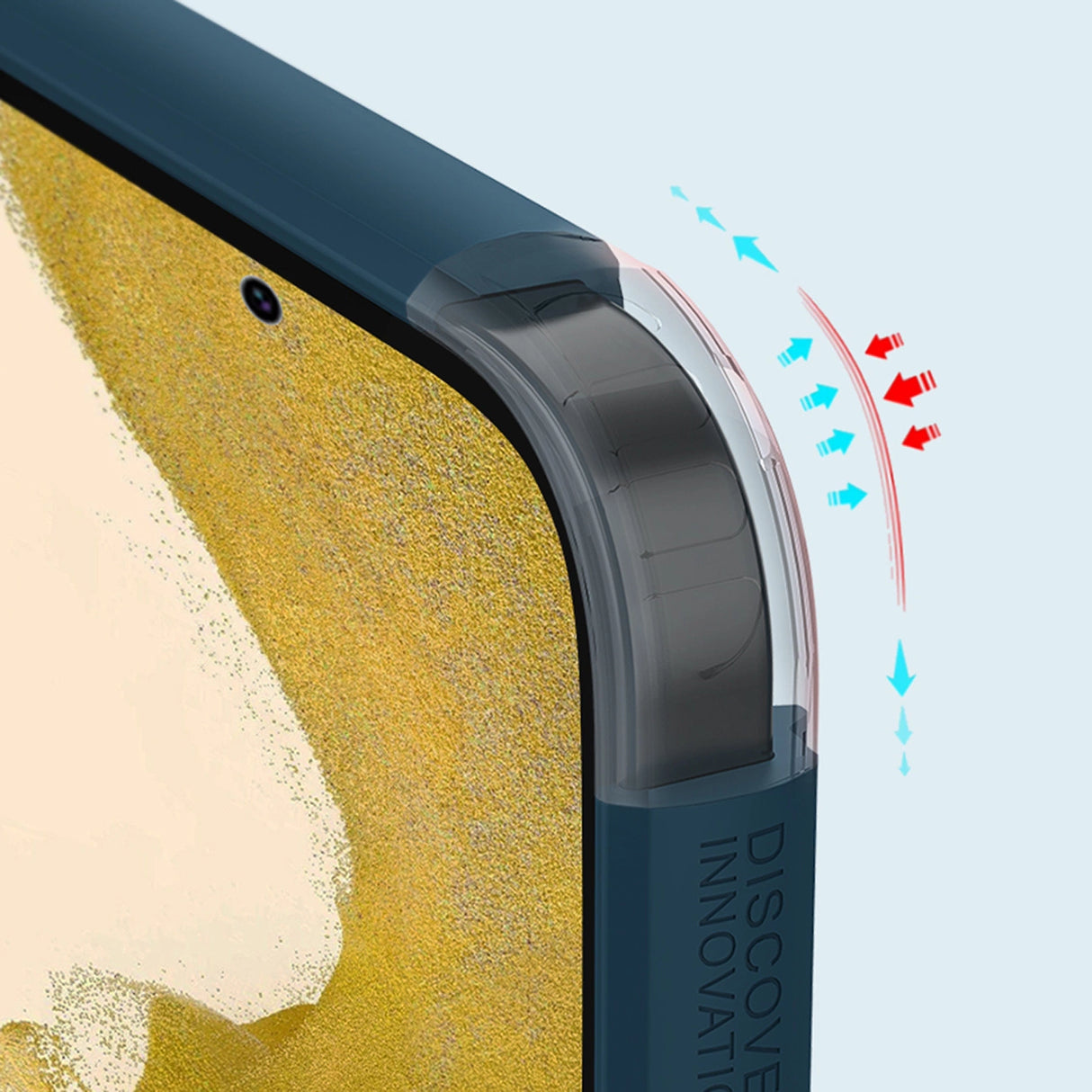 Nillkin Super Frosted Shield Pro-kasse til Samsung Galaxy S23+ pansret cover + telefonstativ blå
