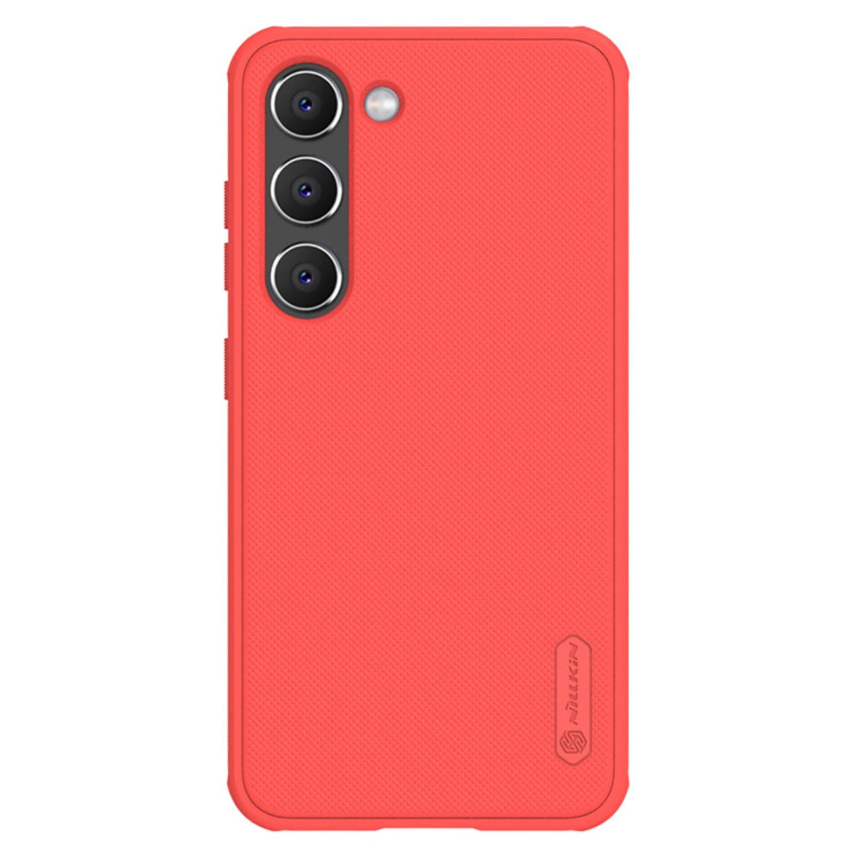 Nillkin Super Frosted Shield Pro-kasse til Samsung Galaxy S23+ pansret cover + telefonstativ rød
