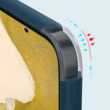 Nillkin Super Frosted Shield Pro-kasse til Samsung Galaxy S23+ pansret cover + telefonstativ rød