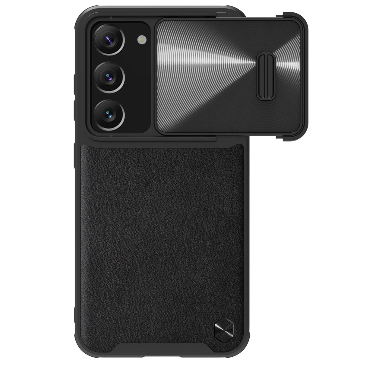 Nillkin CamShield Leather S Case til Samsung Galaxy S23+ cover med kamera cover sort