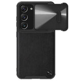 Nillkin CamShield Leather S Case til Samsung Galaxy S23+ cover med kamera cover sort