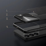 Nillkin CamShield Leather S Case til Samsung Galaxy S23+ cover med kamera cover sort