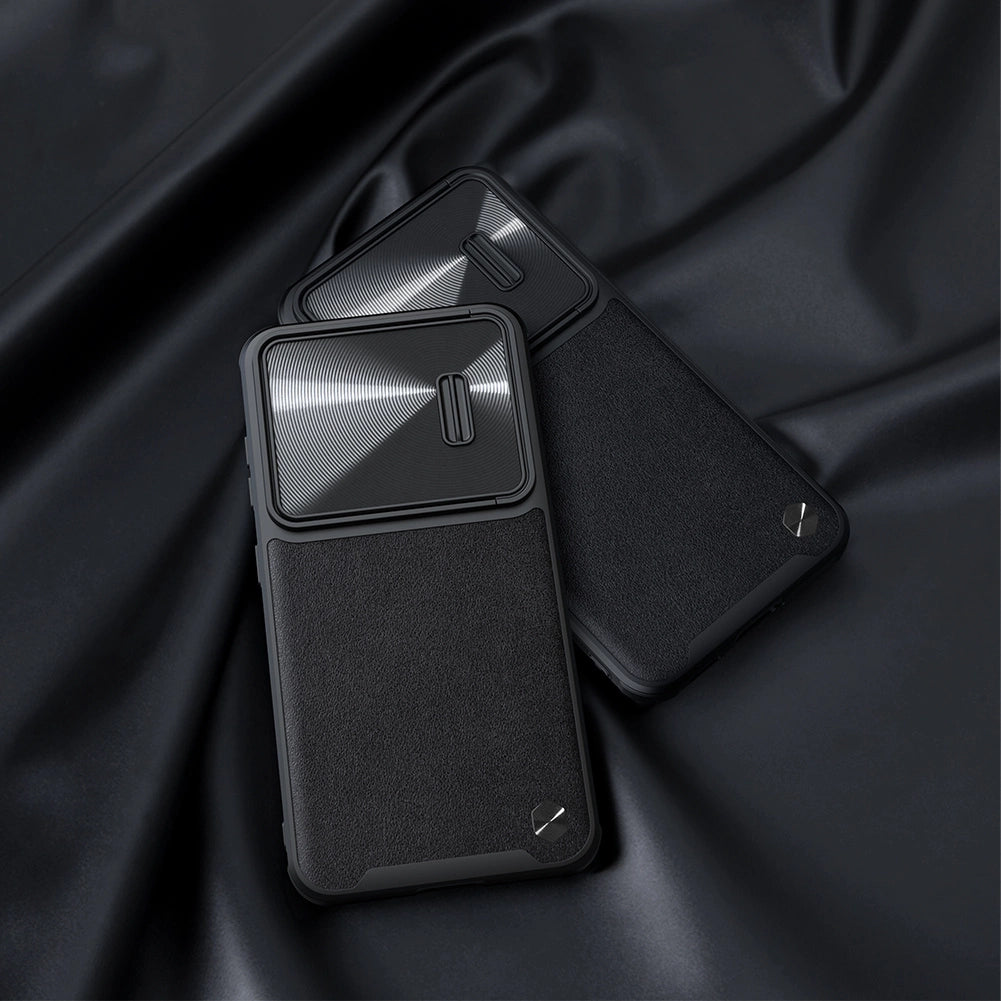 Nillkin CamShield Leather S Case til Samsung Galaxy S23+ cover med kamera cover sort
