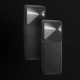 Nillkin CamShield Leather S Case til Samsung Galaxy S23+ cover med kamera cover sort