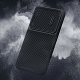 Nillkin Syntetisk Fiber S Case til Samsung Galaxy S23, kamera cover, sort