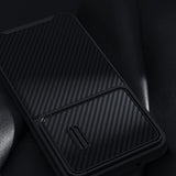 Nillkin Syntetisk Fiber S Case til Samsung Galaxy S23+, kamera cover, sort