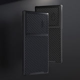 Nillkin Syntetisk Fiber S Case til Samsung Galaxy S23 Ultra, kamera cover, sort