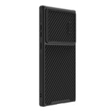 Nillkin Syntetisk Fiber S Case til Samsung Galaxy S23 Ultra, kamera cover, sort