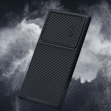 Nillkin Syntetisk Fiber S Case til Samsung Galaxy S23 Ultra, kamera cover, sort