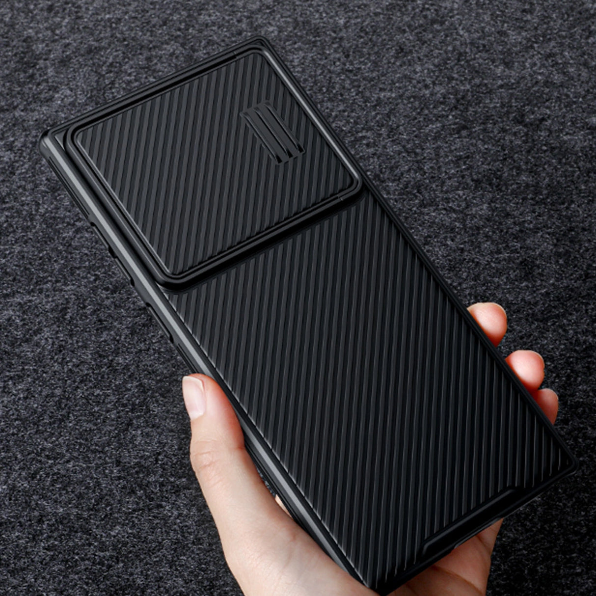 Nillkin CamShield S Case Samsung Galaxy S23 Ultra Armored Cover Camera Protector Grøn