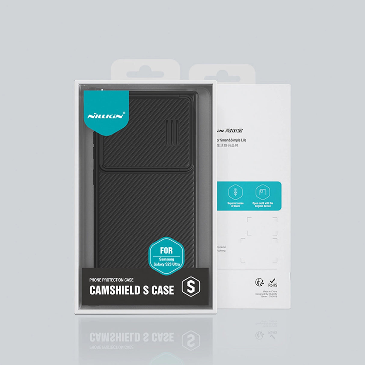 Nillkin CamShield S Case Samsung Galaxy S23 Ultra Armored Cover Camera Protector Grøn