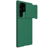 Nillkin CamShield S Case Samsung Galaxy S23 Ultra Armored Cover Camera Protector Grøn
