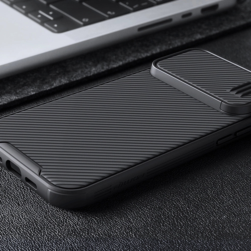 Nillkin CamShield S Case iPhone 14 Pro Max Armored Cover Camera Protector Blå