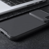Nillkin CamShield S Case iPhone 14 Pro Max Armored Cover Camera Protector Blå