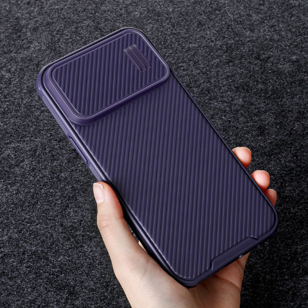 Nillkin CamShield S Case iPhone 14 Pro Max Armored Cover Camera Protector Blå
