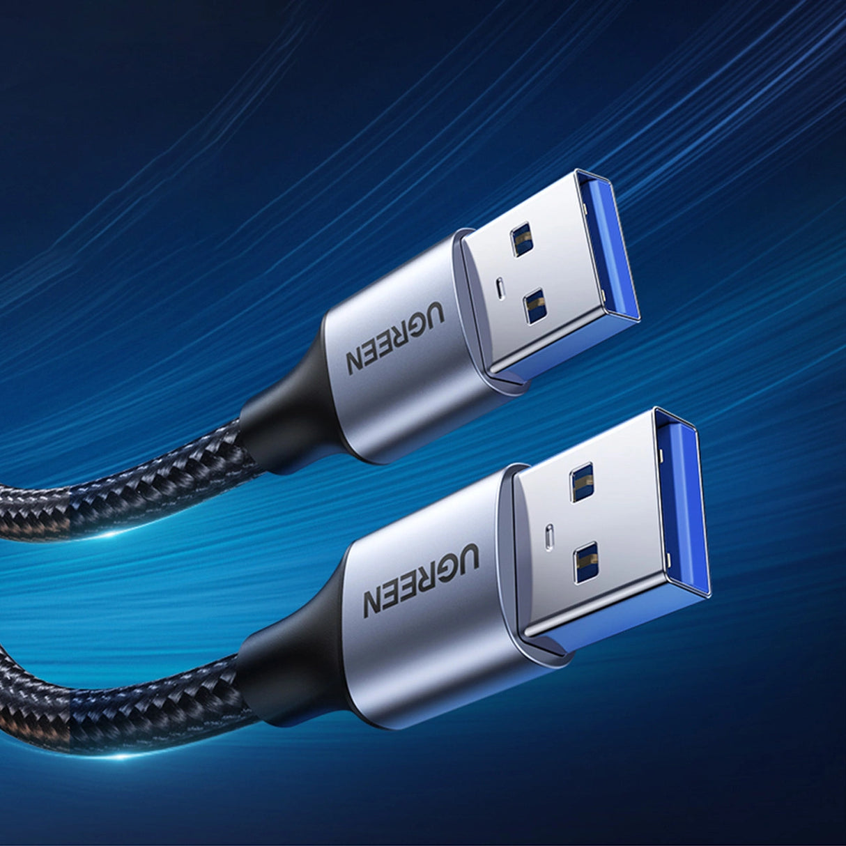 Ugreen kabel USB-kabel - USB 3.0 5Gb/s 0,5m grå (US373)