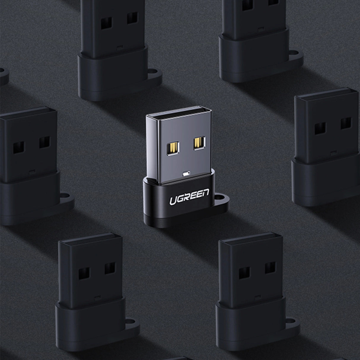 Ugreen US280 50568 USB-C 3.1 (kvindelig) / USB-A 2.0 (mandlig) adapter - sort