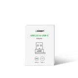 Ugreen US280 50568 USB-C 3.1 (kvindelig) / USB-A 2.0 (mandlig) adapter - sort