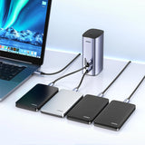 Ugreen Multifunction HUB 12in1 USB C USB HDMI DP RJ45 AUX SD TF grå (CM555)