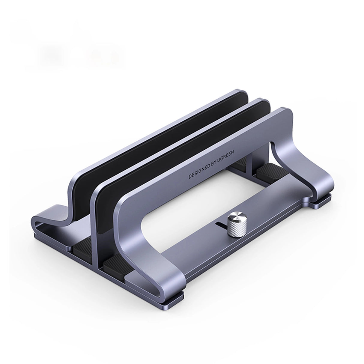 Ugreen LP258 Vertikal Stativ til 2 Enheder Aluminium til Laptop Tablet - Silver