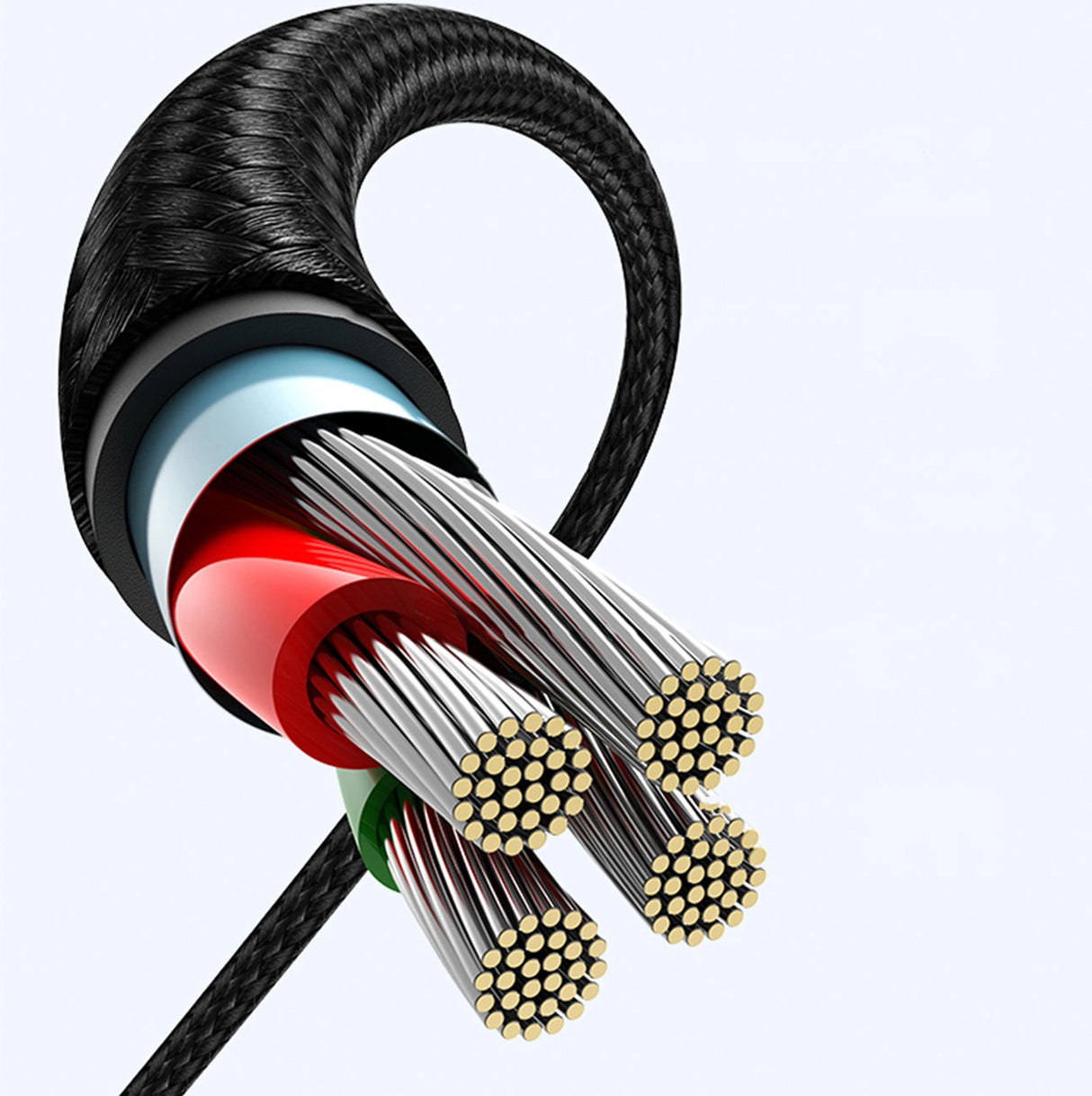 Grøn 90° vinkel kabel USB C - USB 2.0 480Mbps 3A 3m sort (US176)