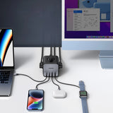 Ugreen cube power strip 65W USB / USB C + 3x AC stikkontakt sort (CD268)