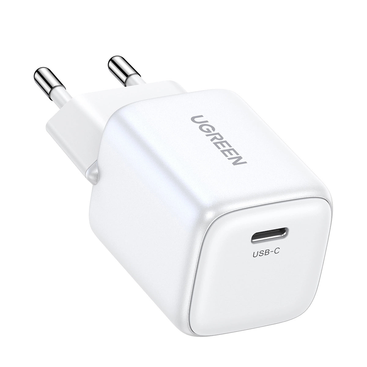 GaN USB C 30W PD Ugreen Nexode Mini hurtigoplader - hvid