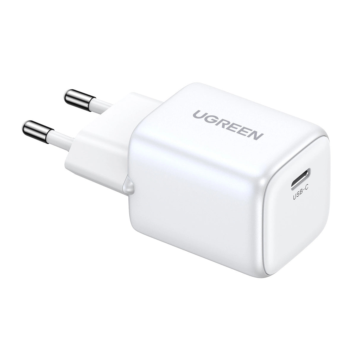GaN USB C 30W PD Ugreen Nexode Mini hurtigoplader - hvid
