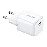 Ugreen Nexode mini CD318 15324 GaN 20W USB-C PD 3.0 / QC 4.0 netværksoplader - hvid