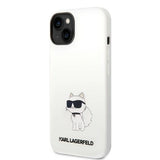 Karl Lagerfeld KLHMP14MSNCHBCH iPhone 14 Plus 6.7" Hardcase hvid/hvid Silicone Choupette MagSafe