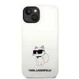 Karl Lagerfeld KLHMP14MSNCHBCH iPhone 14 Plus 6.7" Hardcase hvid/hvid Silicone Choupette MagSafe