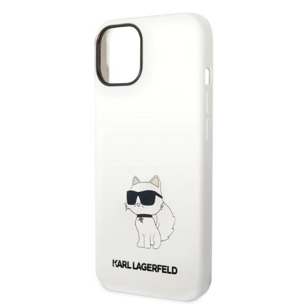Karl Lagerfeld KLHMP14MSNCHBCH iPhone 14 Plus 6.7" Hardcase hvid/hvid Silicone Choupette MagSafe