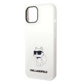 Karl Lagerfeld KLHMP14MSNCHBCH iPhone 14 Plus 6.7" Hardcase hvid/hvid Silicone Choupette MagSafe