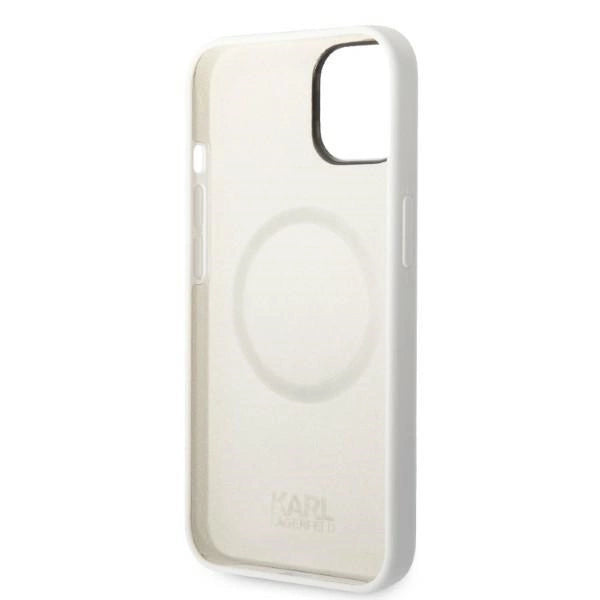 Karl Lagerfeld KLHMP14MSNCHBCH iPhone 14 Plus 6.7" Hardcase hvid/hvid Silicone Choupette MagSafe