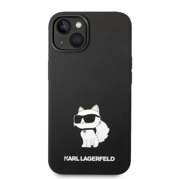 Karl Lagerfeld KLHMP14MSNCHBCK iPhone 14 Plus 6.7" Hardcase sort/sort Silicone Choupette MagSafe