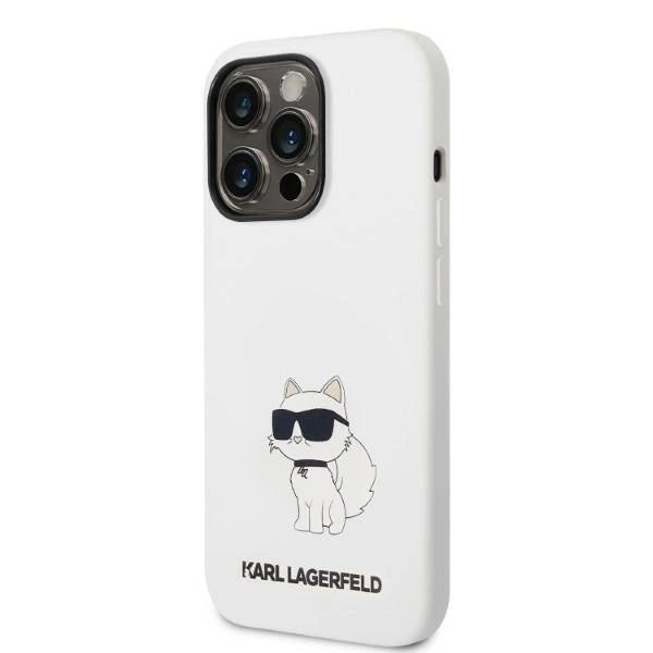 Karl Lagerfeld KLHMP14XSNCHBCH iPhone 14 Pro Max 6.7" Hardcase hvid/hvid Silicone Choupette MagSafe