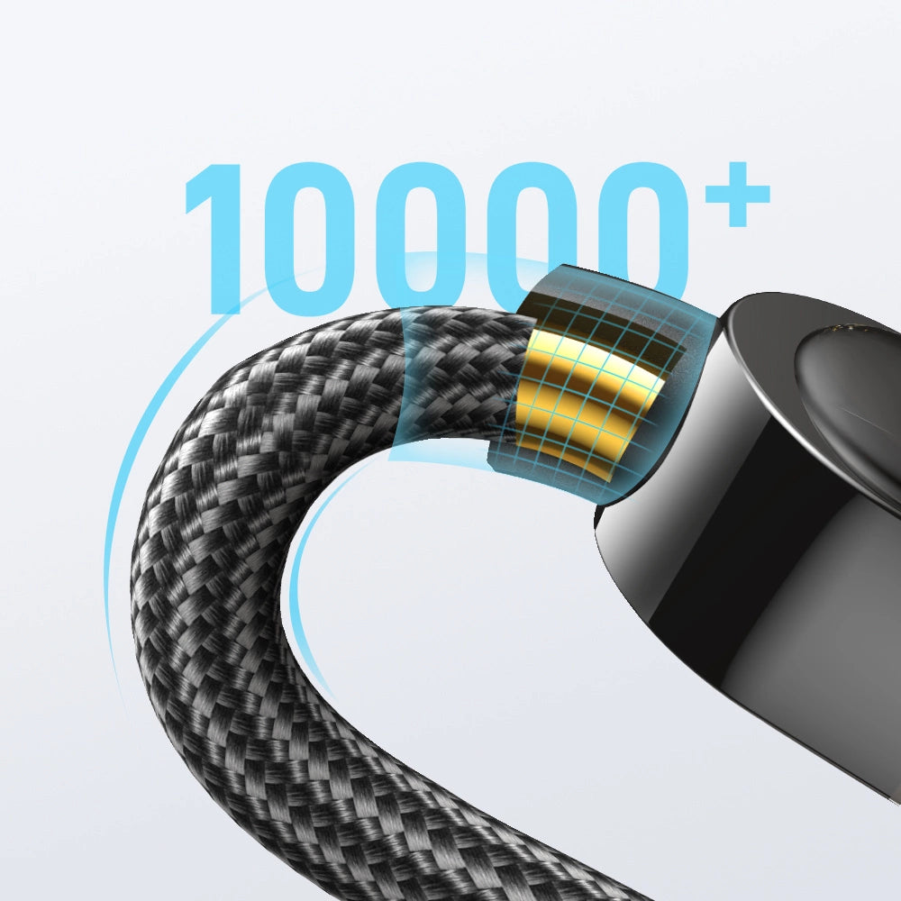 Joyroom A4 USB-C / USB-C 100W 1,2 m Kabel med skærm - sort