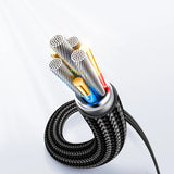 Joyroom A4 USB-C / USB-C 100W 1,2 m Kabel med skærm - sort