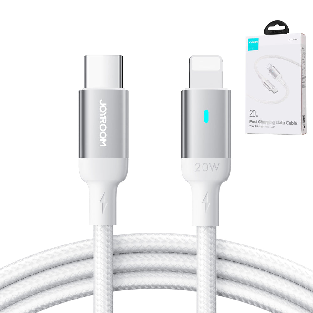 Joyroom Extraordinary Series A10 Lightning / USB-C PD 20W kabel 1,2 m - hvid