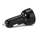Joyroom biloplader 70W med 3 porte: USB, 2 x USB C sort (JR-CL26)