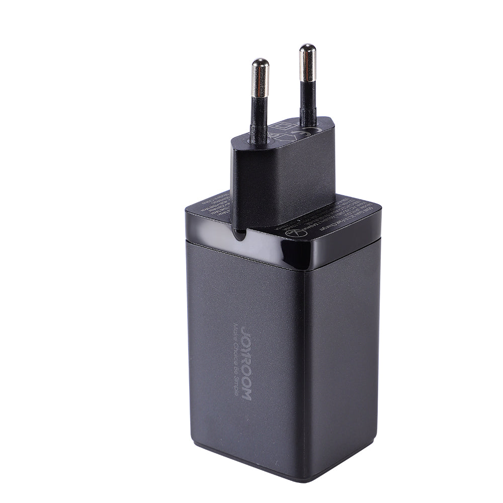 Joyroom hurtig GaN oplader 65W USB-A, 2x USB-C sort + USB-C - USB-C kabel 100W 1,2m (TCG01)